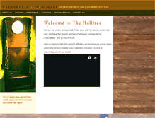 Tablet Screenshot of halltreeantiquemall.com